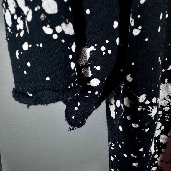 Brooklyn Cloth Mfg Co Lightweight Short-Sleeve Hoodie – White Splatter Print - Picture 6 of 12